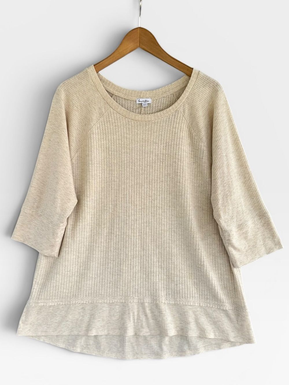Love fire waffle top blouse shirt size 1X